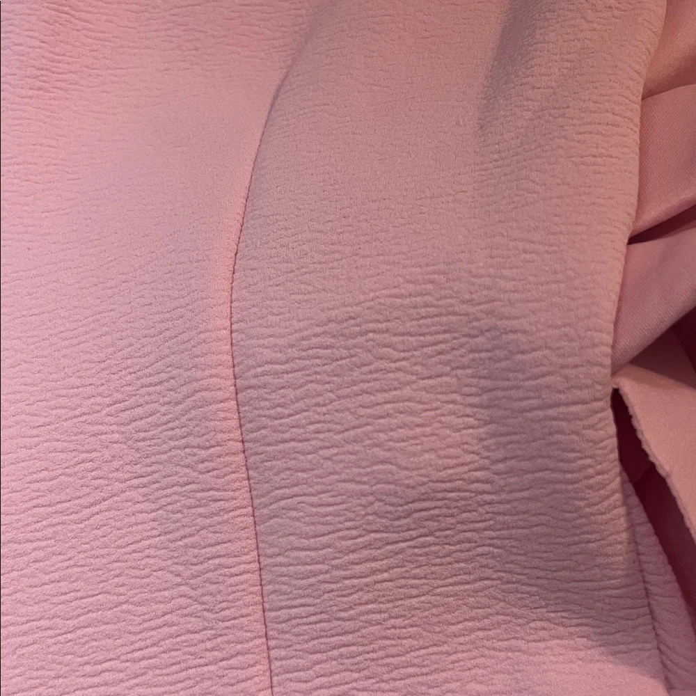 Strapless Pink Dress with Floral Detail - Picture 4 of 4